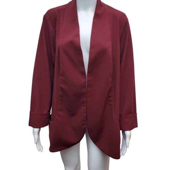 H By Halston Blazer Jacket Business Casual Office Professional Work Career Party